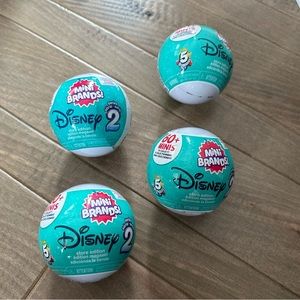 Zuru Mini Brands Surprise 5 Disney Store Series 2 - 4 Sealed Balls